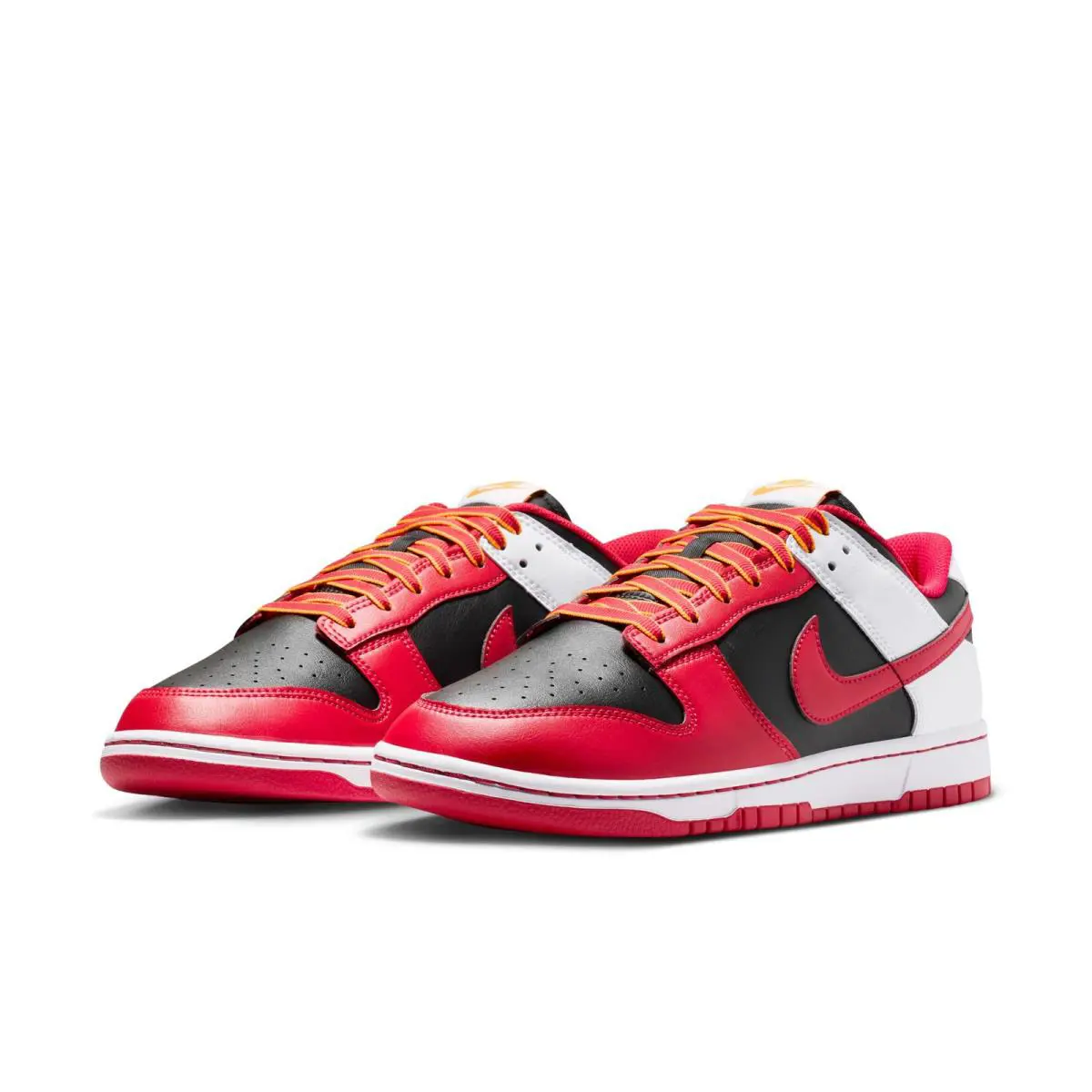 Mens Nike Dunk Low Retro IV2706-010 Black/university Red-white Casual-size 10 - BLACK/UNIVERSITY RED-WHITE