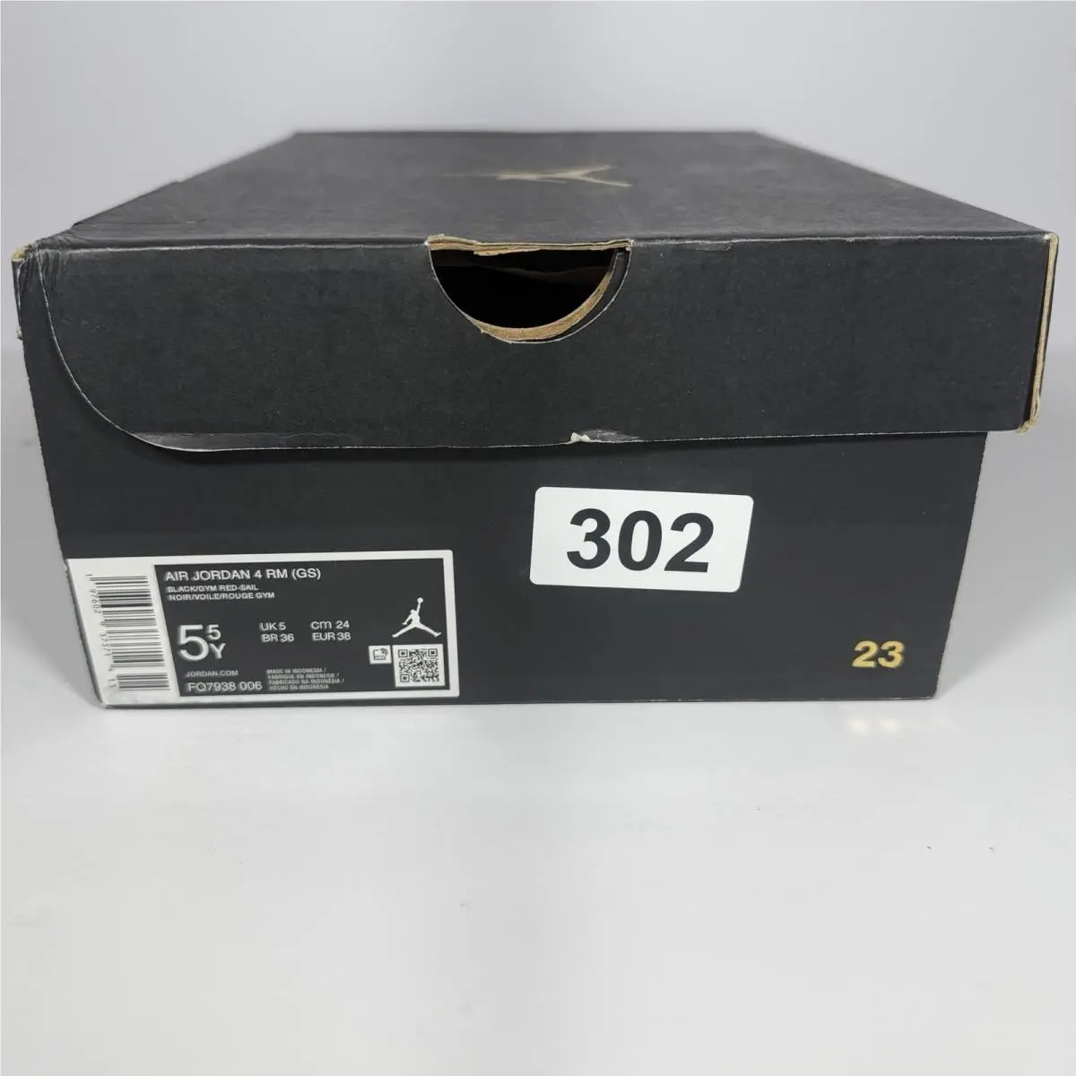 Nike shoes - Air Jordan 4 RM GS “Black Sail” (FQ7938-006) - FQ7938-006 - Black, Gray, Cream 10