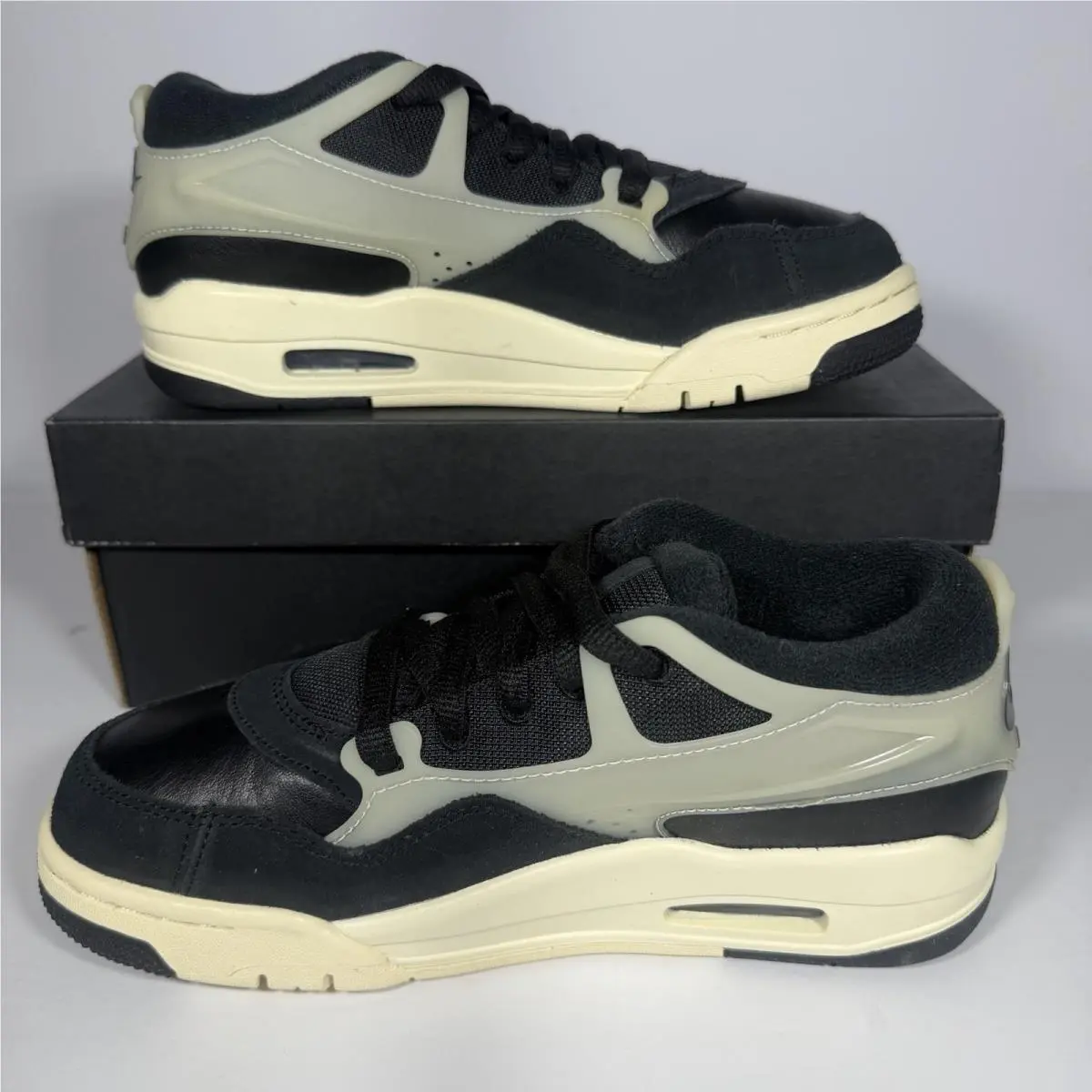 Nike shoes - Air Jordan 4 RM GS “Black Sail” (FQ7938-006) - FQ7938-006 - Black, Gray, Cream 0