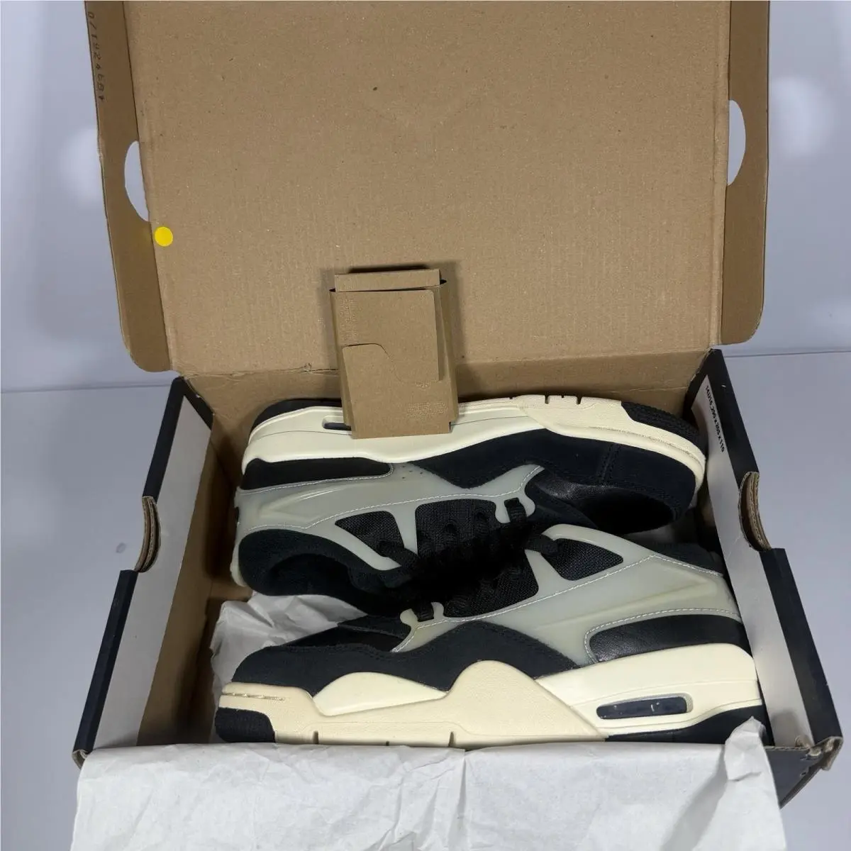 Nike shoes - Air Jordan 4 RM GS “Black Sail” (FQ7938-006) - FQ7938-006 - Black, Gray, Cream 9