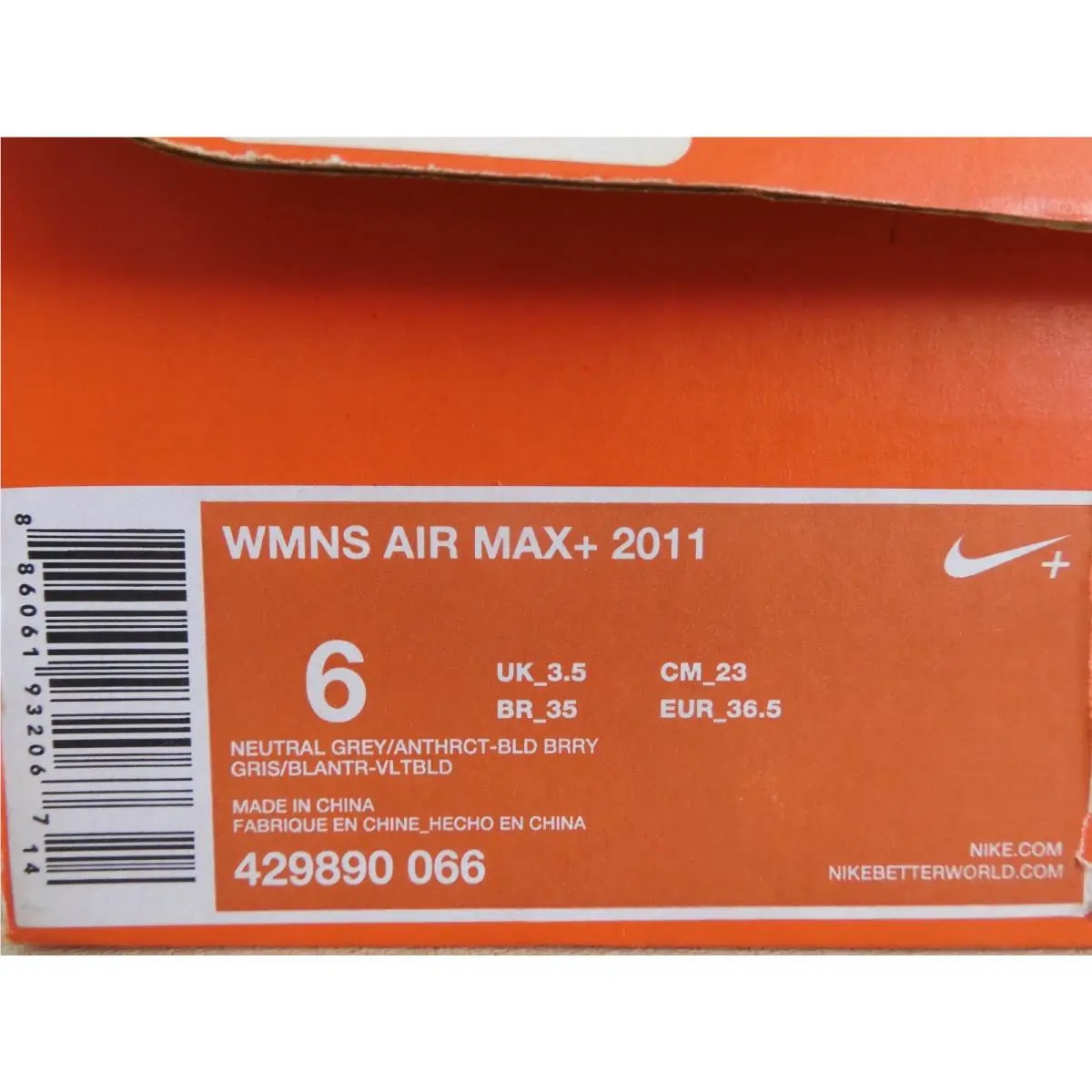 Nike shoes - Nike Air Max 2011 - Air Max - 429890-066 - Grey (UPC: 886061932067) 6