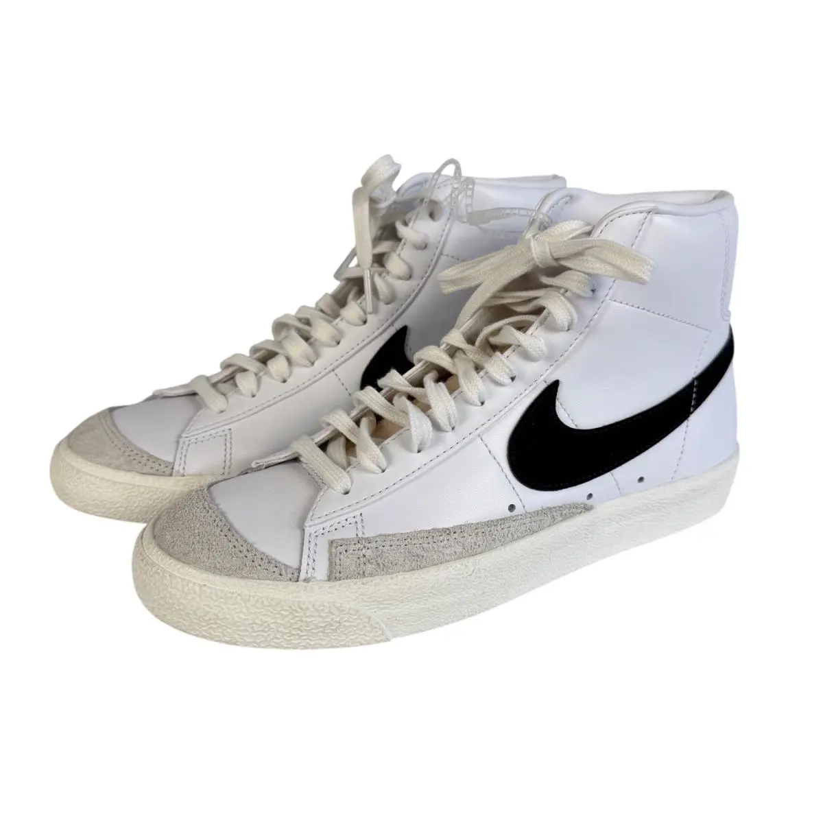 Nike Blazer Mid 77 Vintage White Black Mens 7.5 High Top Sneakers