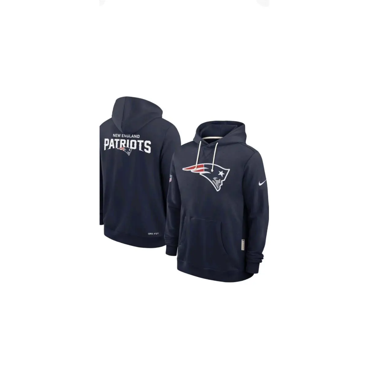 England Patriots Official Sideline Nike Therma Fit Hoodie Mens Large