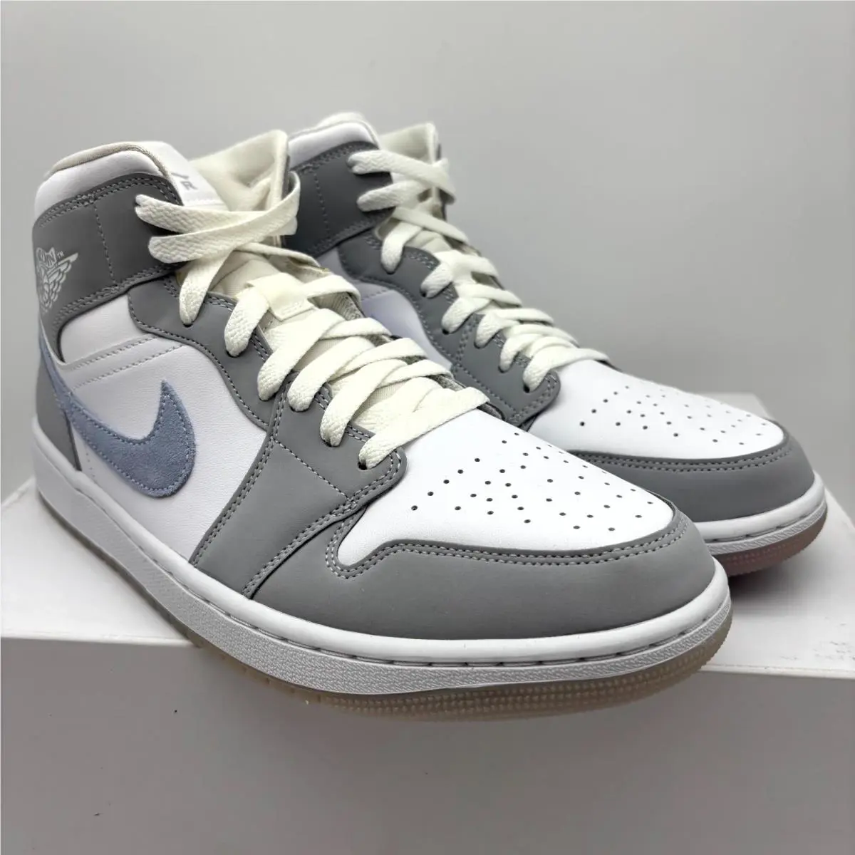 Nike shoes - Nike Air Jordan 1 Mid - BQ6472105 - White Wolf Gray (UPC: 195238846237) 0
