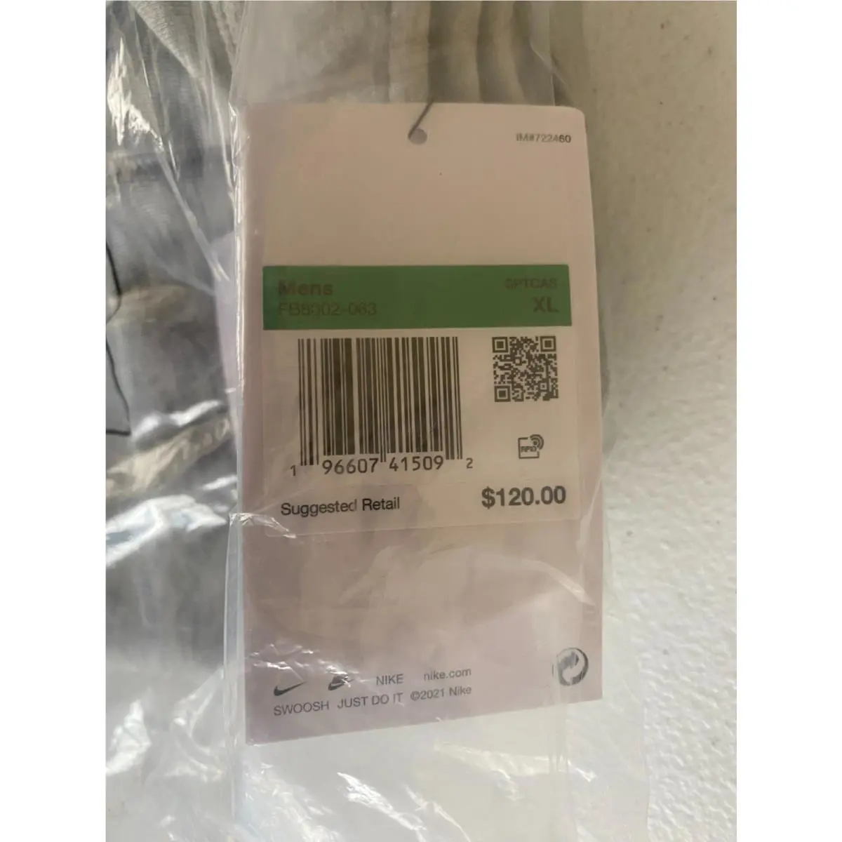 Nike clothing - FB8012063 - FB8012063 - Gray (UPC: 196607415092) 1