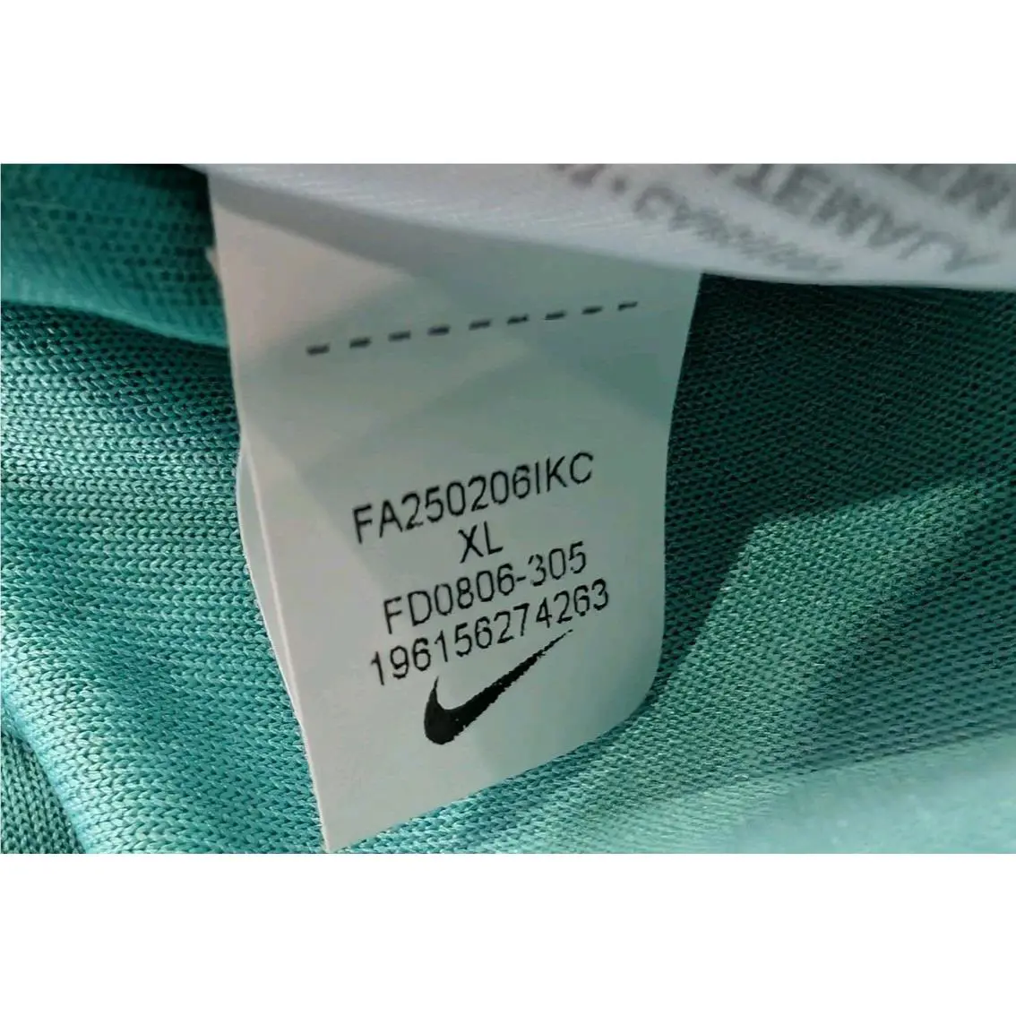 Nike clothing - Nike Dri-Fit - FD0806 305 - Mint / Black (UPC: 196156274263) 14
