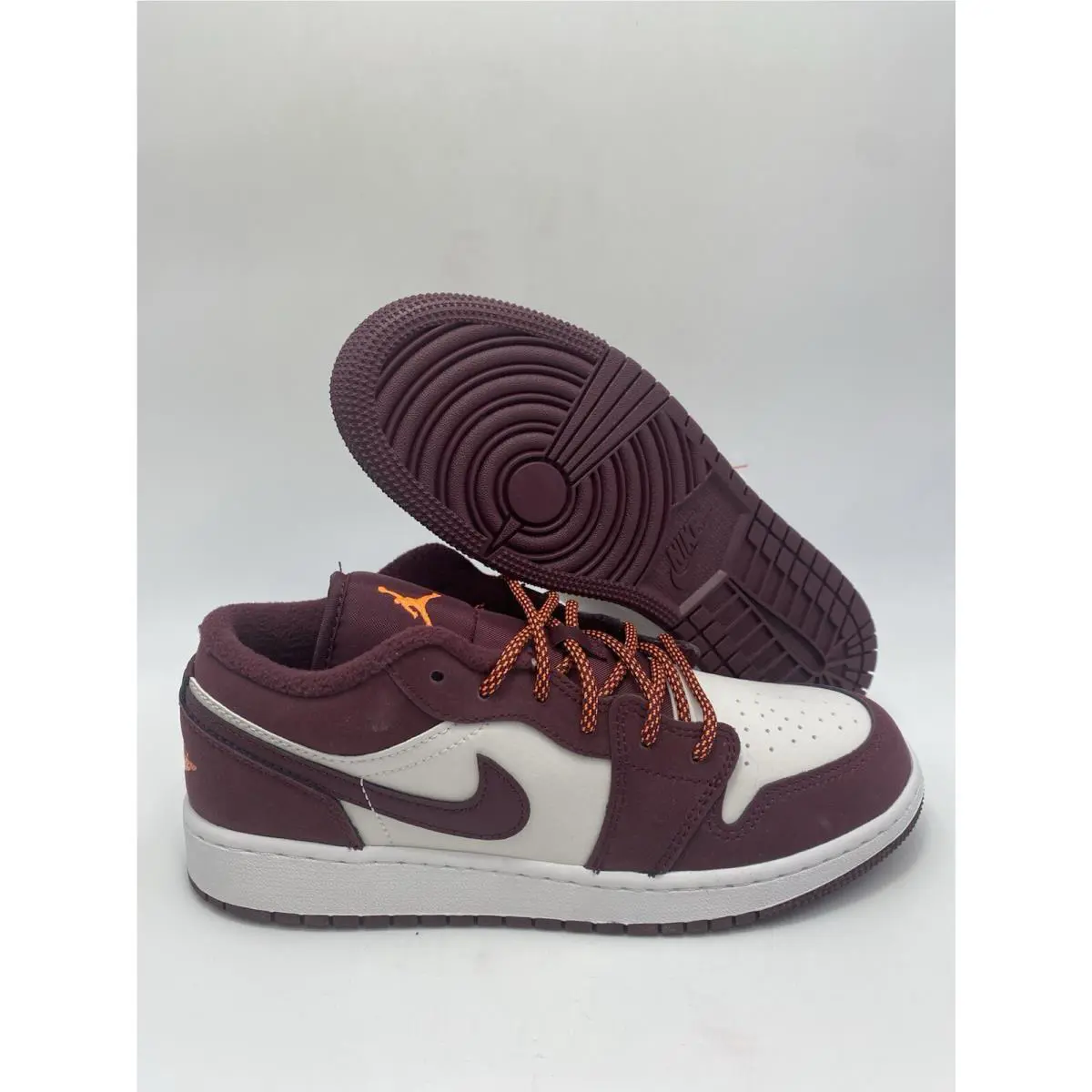 Nike Air Jordan 1 Low GS Phantom Night Maroon 553560 068 Sz 6.5Y/Wmn`s Sz 8