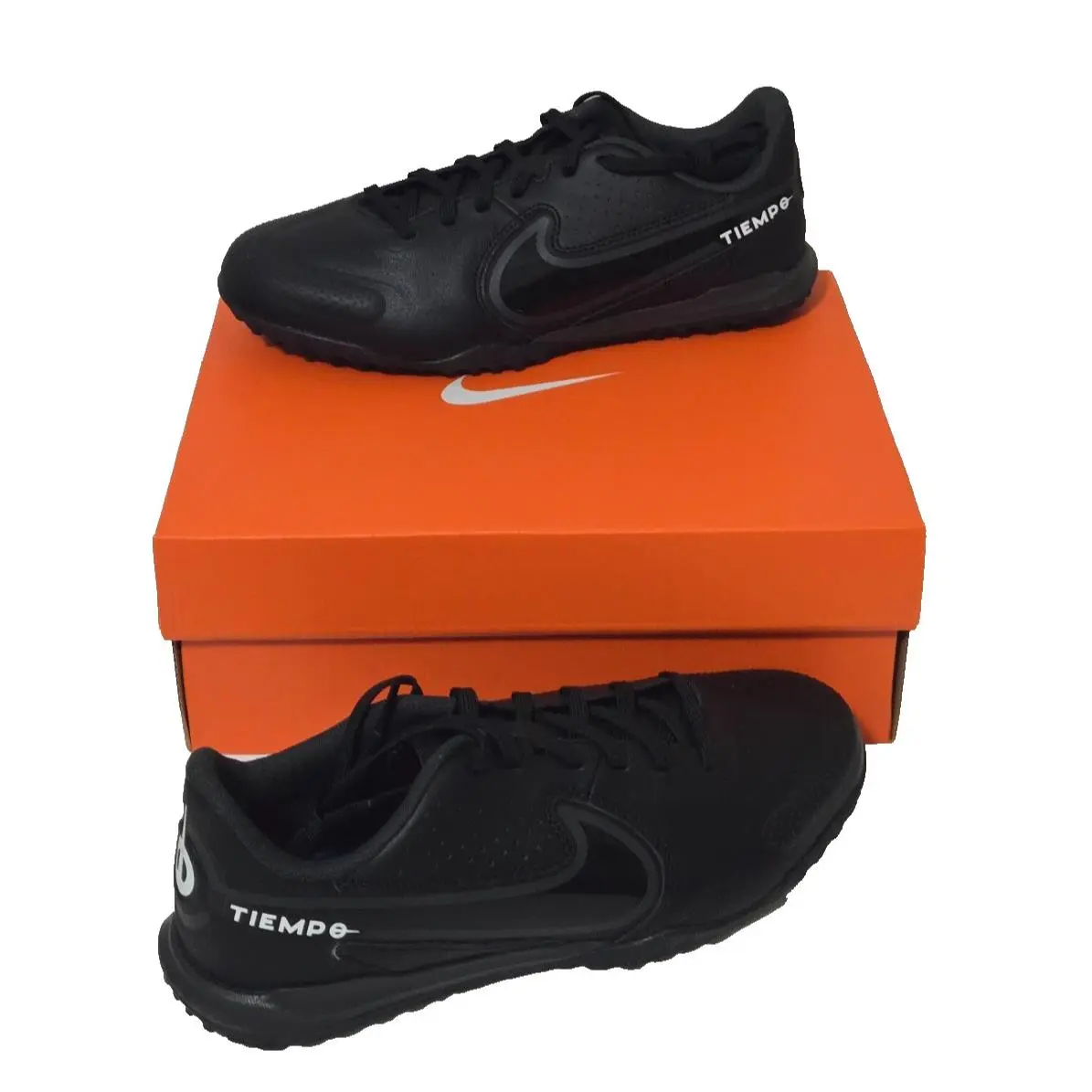 Nike Jr Tiempo Legend 9 Academy Turf Soccer Shoes DA1328-001 Size Youth 6 Black
