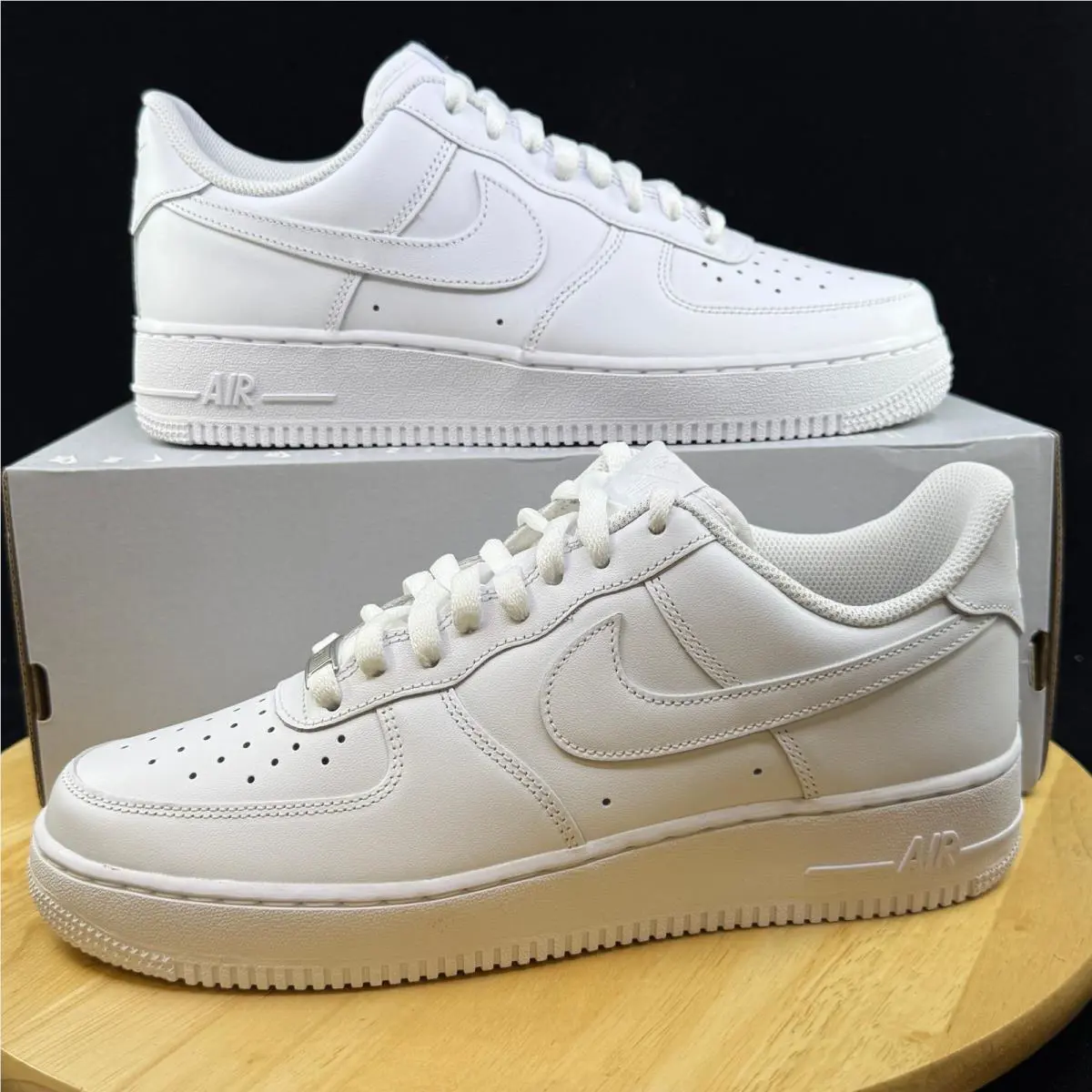 Nike Air Force 1 Low White `07 Mens White Sports Sneaker Size 12 CW2288-111