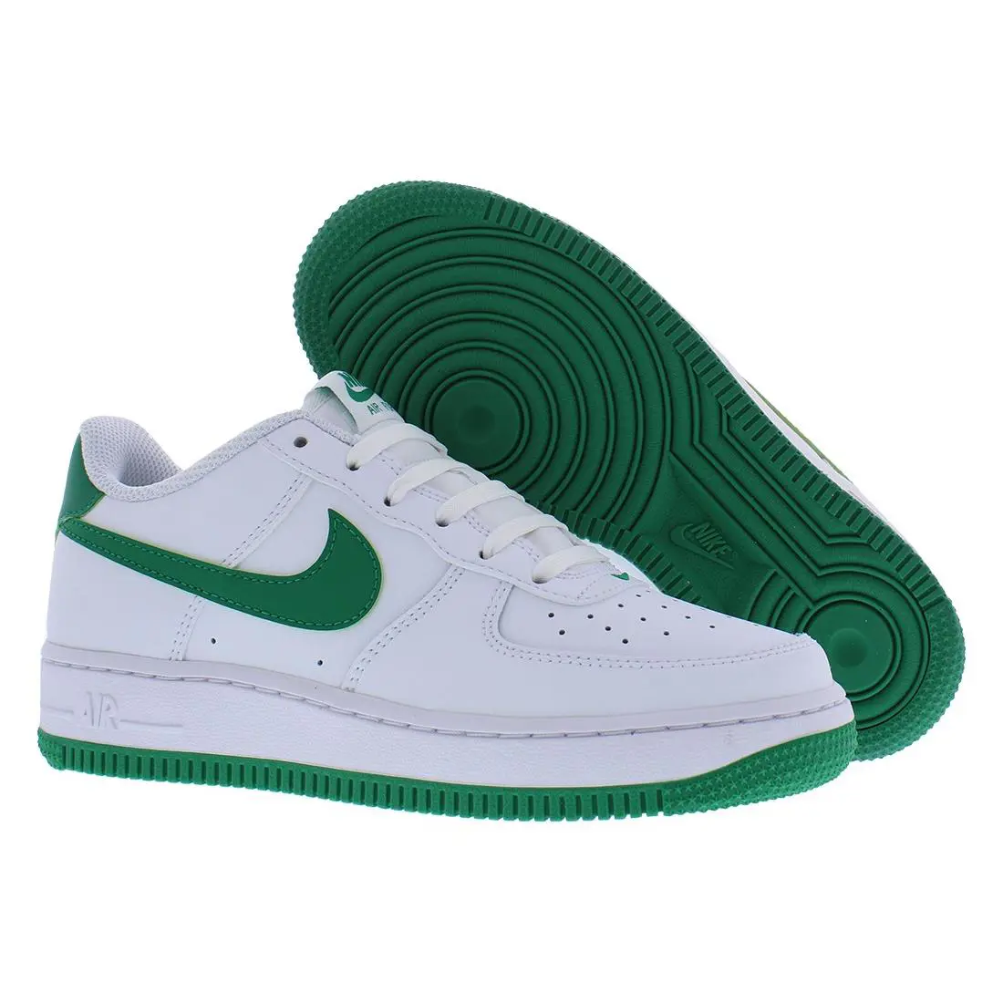Nike Air Force 1 GS Girls Shoes Size 1 Color: White/malachite/white