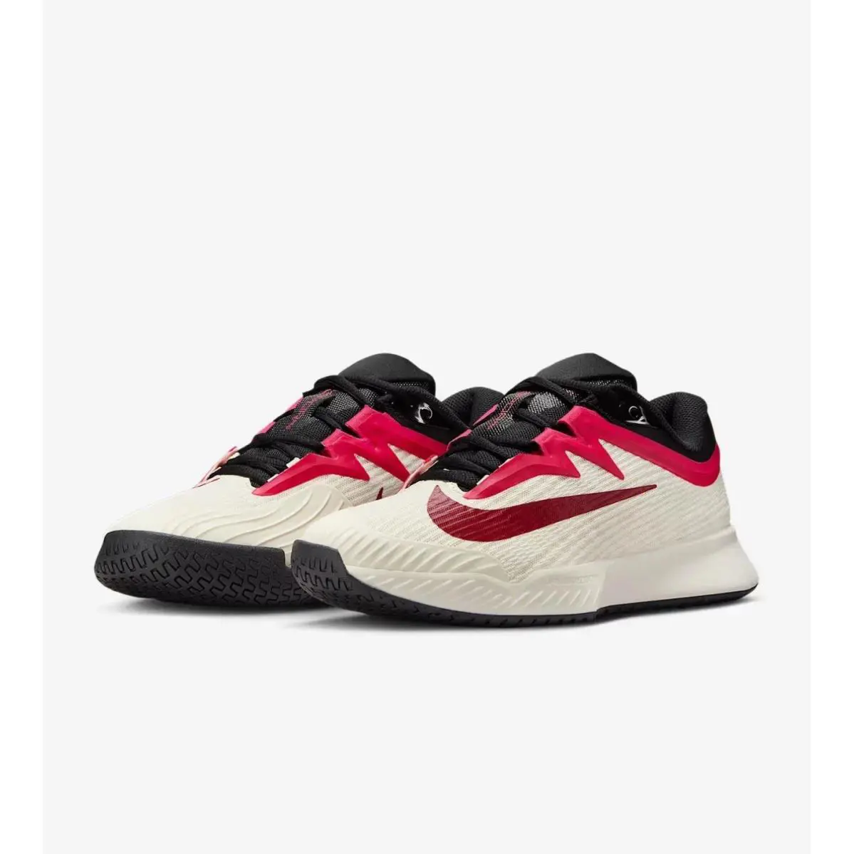 Nike Zoom Vapor Pro 3 Tennis Shoes Ivory/pink/red Women`s Size 8 FZ2158 104