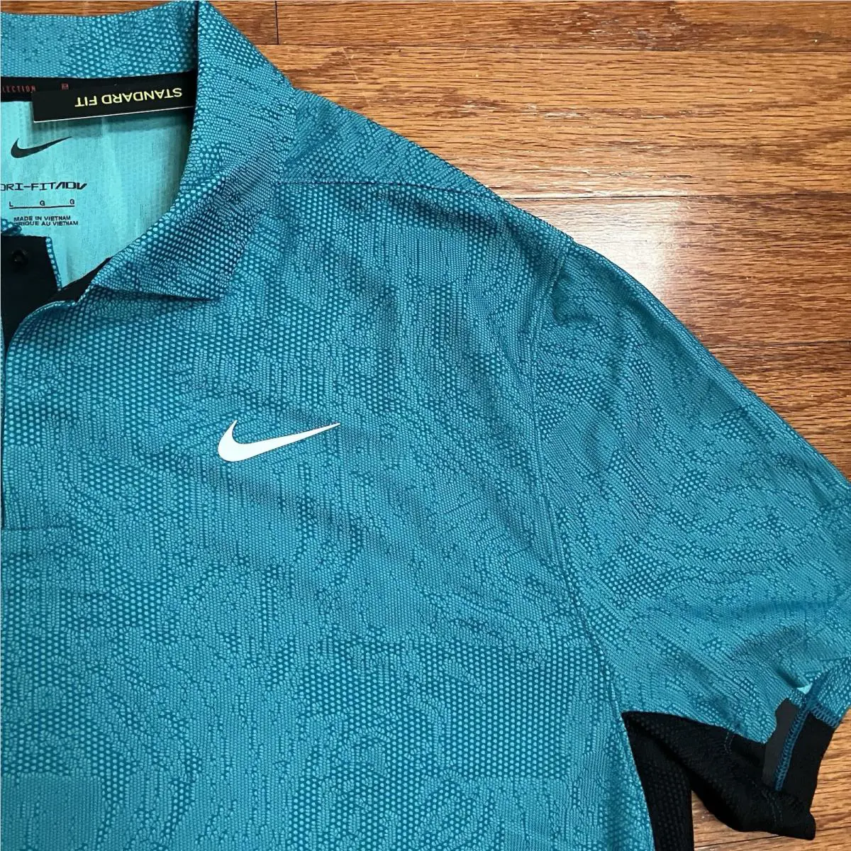 Nike clothing - TIger Woods ADV First Major Win Anniversary Polo - Washed Teal Black 2