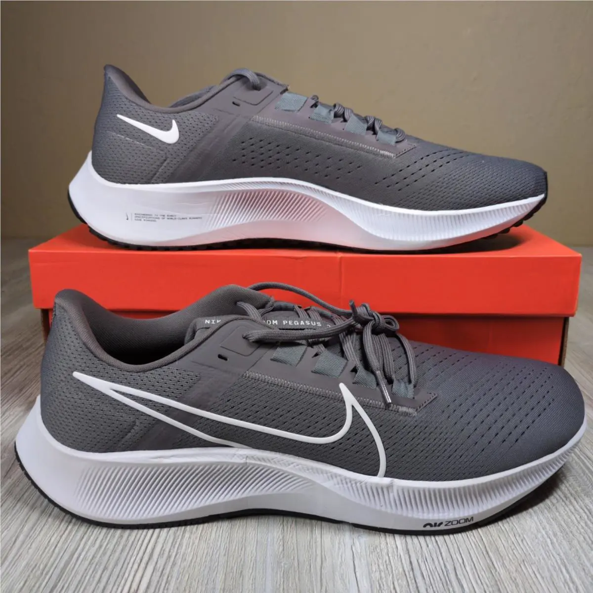 Nike Air Zoom Pegasus 38 TB Smoke Grey Mens Size 15 CZ1893-002