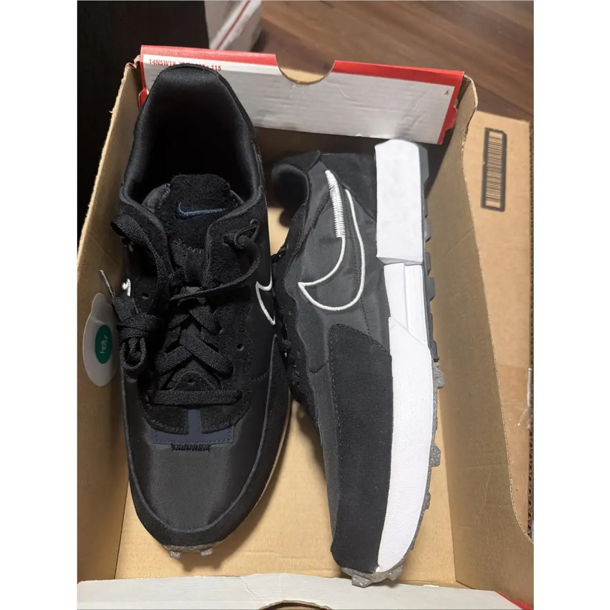 Nike Women`s Fontanka Waffle Shoes Black DC3579-005 Sz 11.5