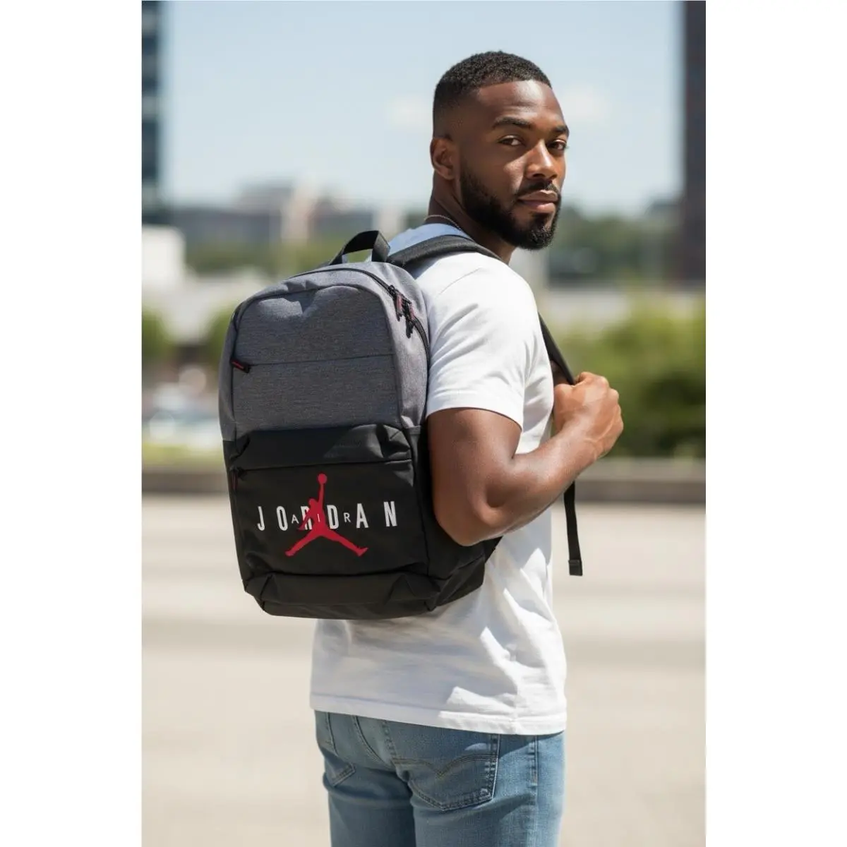 Air Jordan Pivot Backpack Pack Carbon Heather 9A0408-GEH by Nike