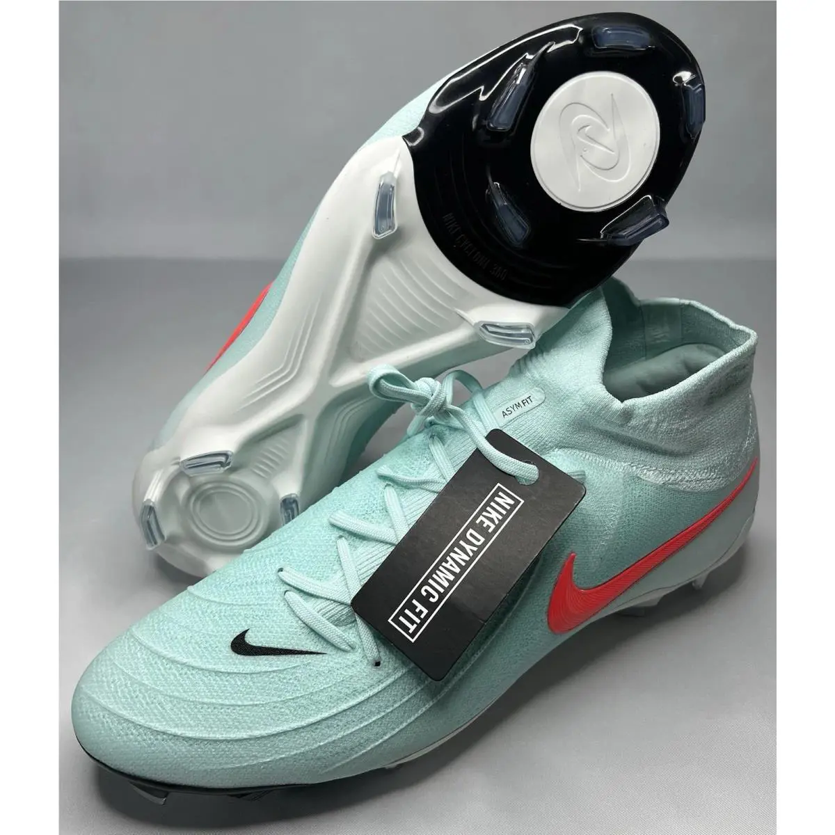 Nike Phantom Luna II Pro FG Mint Blue Soccer Cleats FJ2575-300 Men’s Size 11