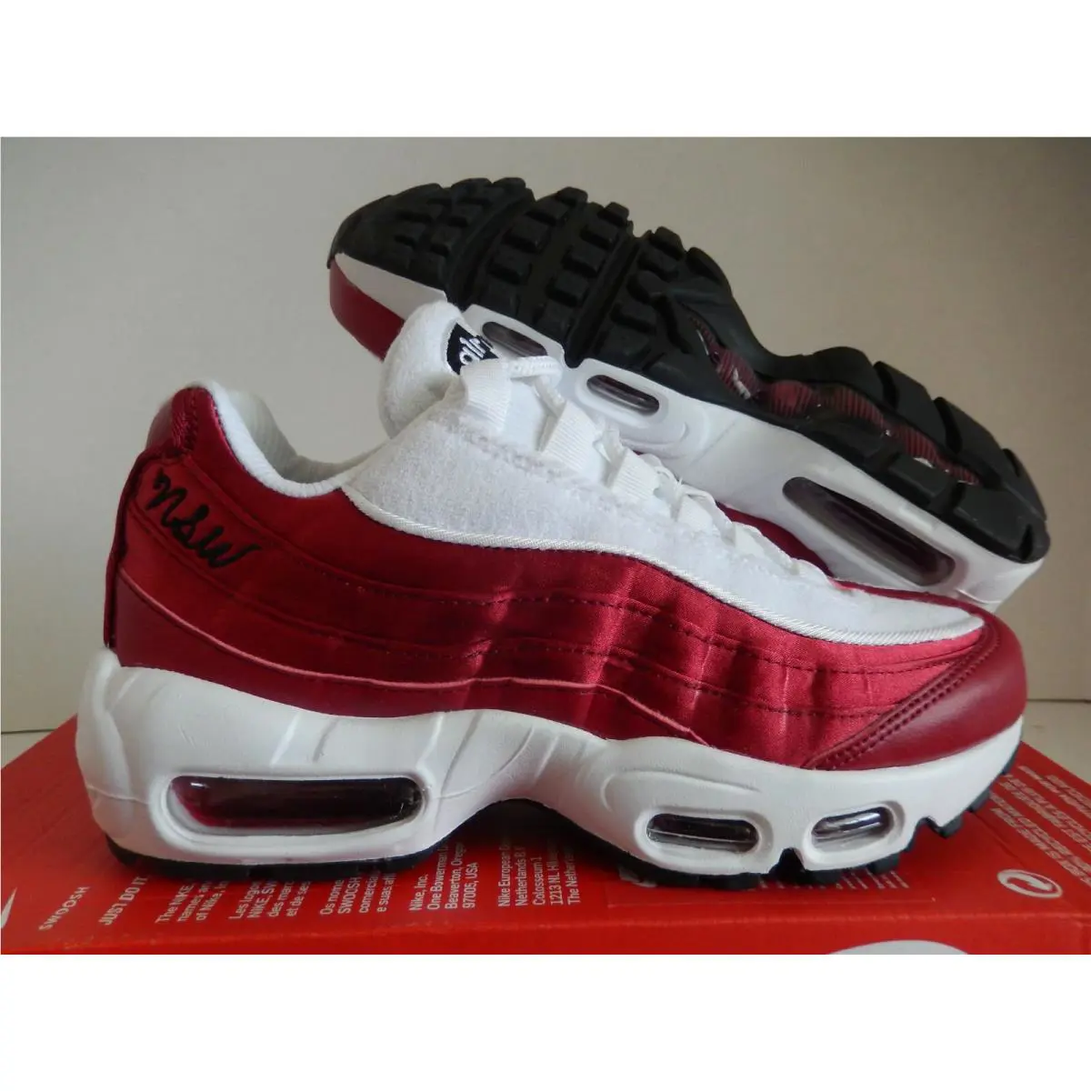 Nike Air Max 95 LX Nsw Red Crush-white Womens Sz 6 AA1103-601