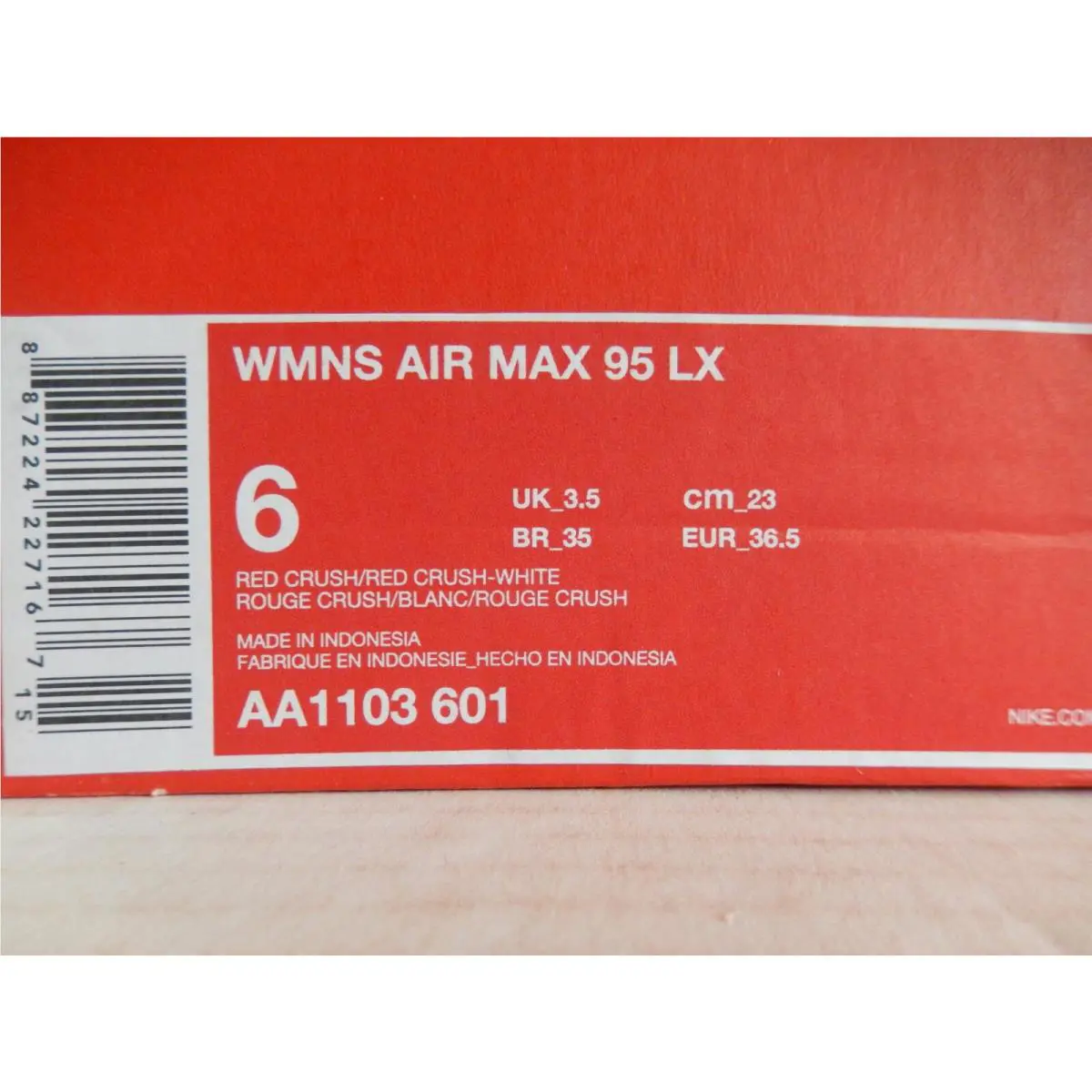 Nike shoes - Nike Air Max 95 - Air Max - AA1103-601 - Red (UPC: 887224227167) 3