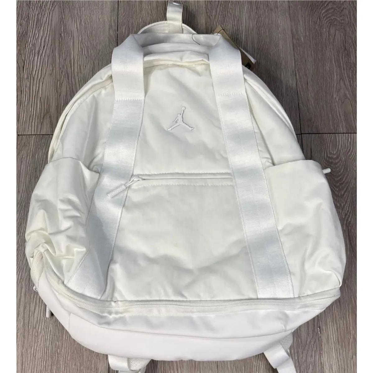 Nike Jordan 15 Alpha Backpack Cream WA0868-782 Bag Bookbag Gym Travel Sail