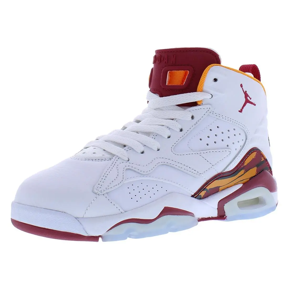 Nike Jordan Mvp Leather GS Boys Shoes Size 6 Color: White/cardinal Red