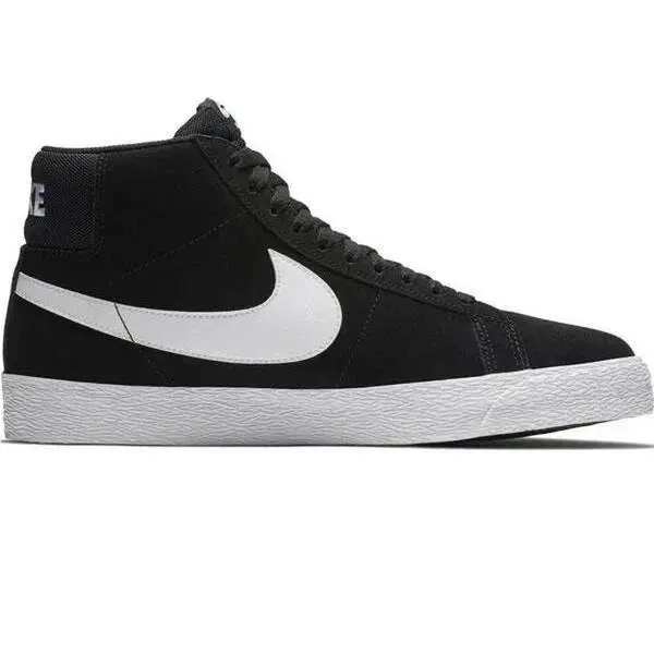 Nike SB Blazer Mid Mens Size 7 Womens 8.5 Skateboarding Shoes Black/white