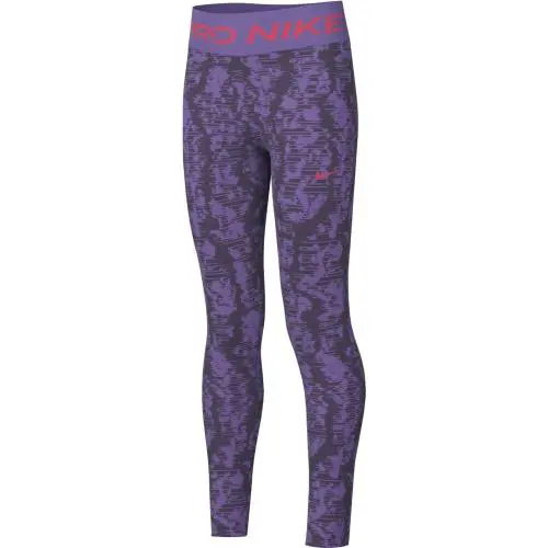 Nike Pro Women`s Mid-rise 3 Inch Graphic Shorts Small Industrial Blue FB5448-457