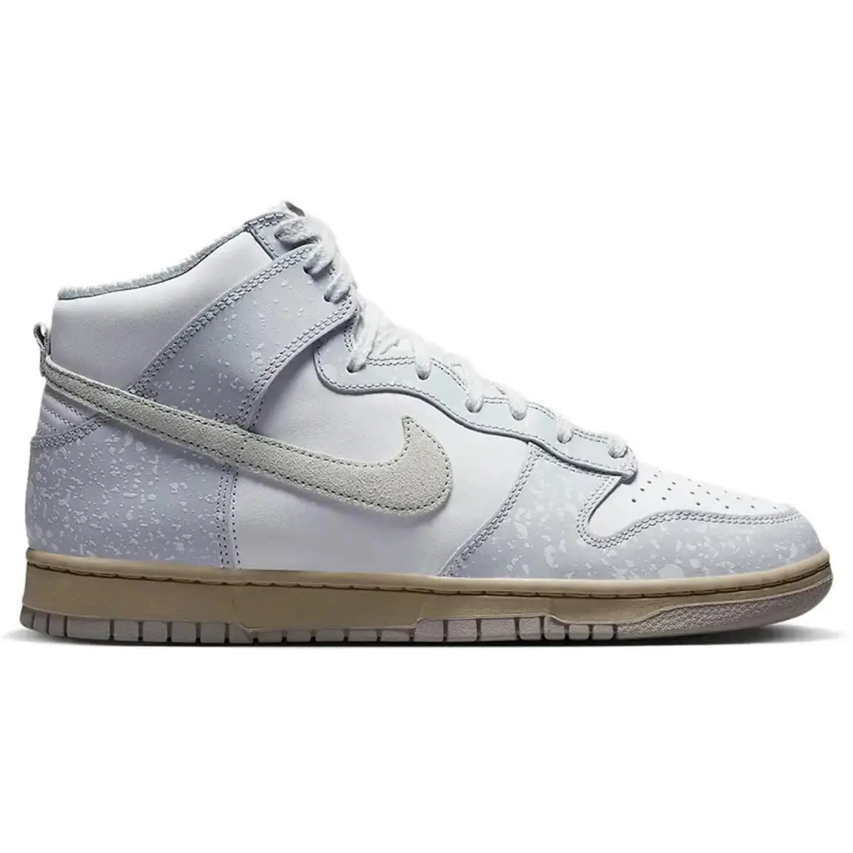 Size 10 Nike Dunk High Spray Paint White Pure Platinum