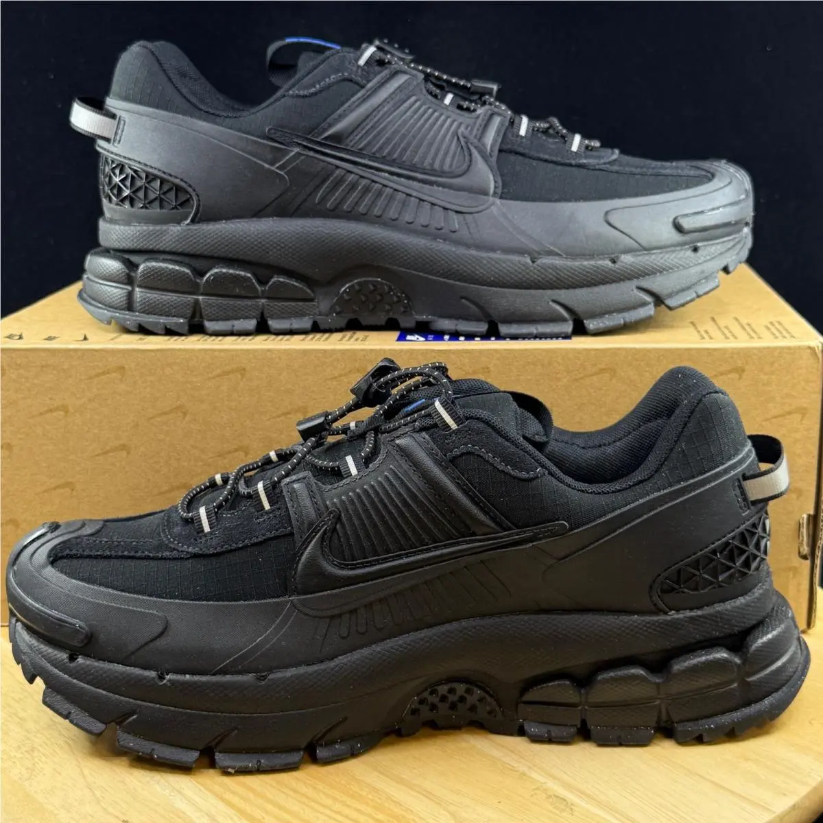Nike Zoom Vomero Roam Black Racer Blue Nby FV2295 002 Men`s Size 10.5