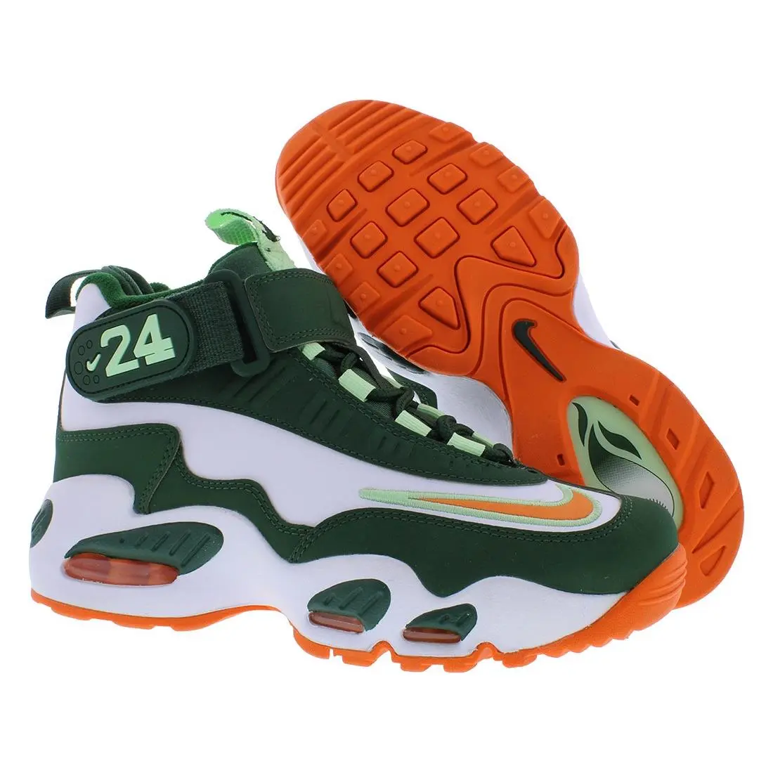 Nike Air Griffey Max 1 BG GS Boys Shoes Size 6 Color: Fir/bright Mandarin/white