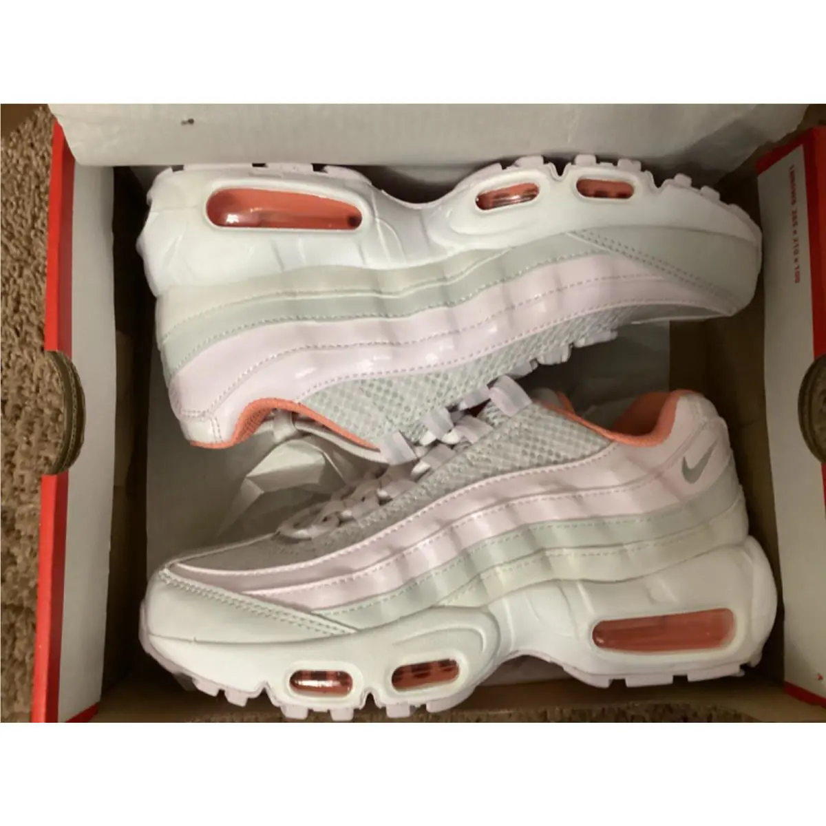 Girl’s Nike Air Max 95 Recraft Sneakers GS / Size 7Y- Platinum Tint