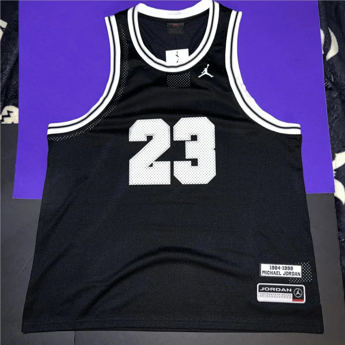 Nike Air Jordan Essentials Unisex Black Jersey HF9375-010 Size 3Extra Large 3XL
