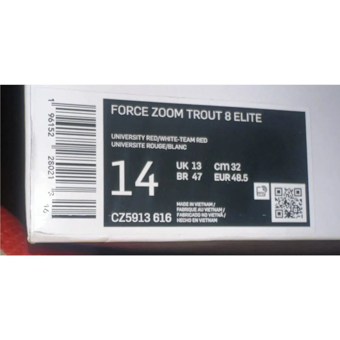 Nike shoes - Nike Force Zoom Trout 8 - CZ5913-616 - Red 6