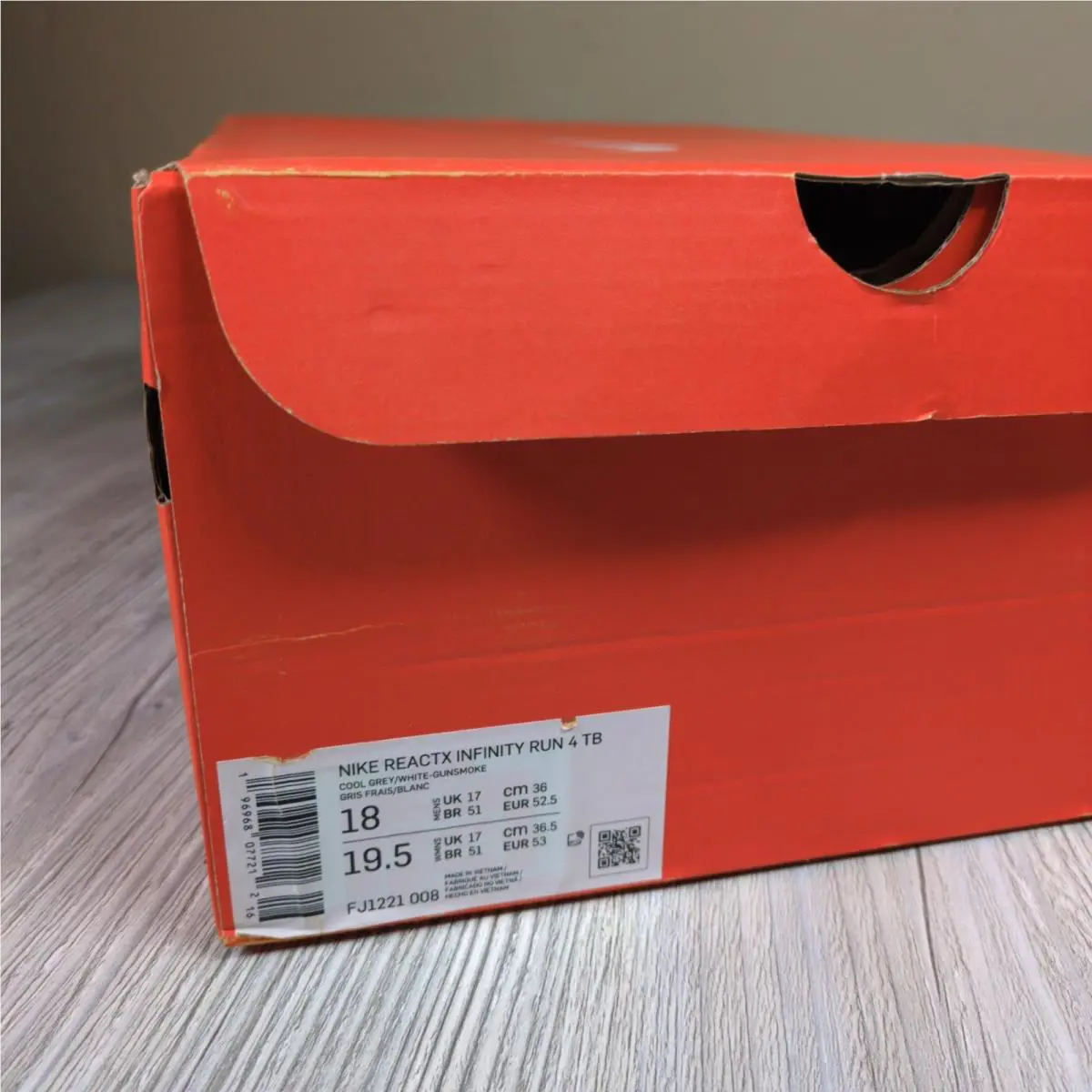 Nike shoes - Nike ReactX Infinity Run 4 - FJ1221-008 18 - Gray 5