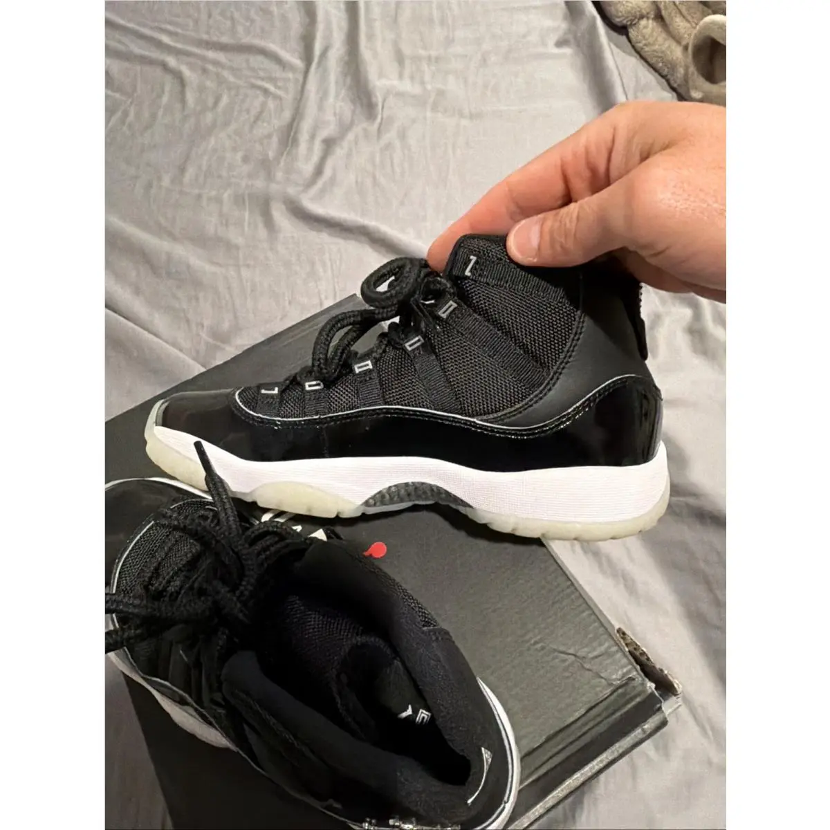 Nike shoes - Jordan 11 - 378038-011 - Black, Manufacturer: Smoke Grey/Medium Ash/Aquarius Blue/Summit White 6