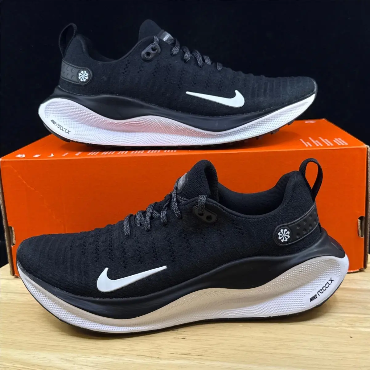 Nike Reactx Infinity Run 4 Black White Running Sneaker DR2670-001 Women’s Sz 8.5