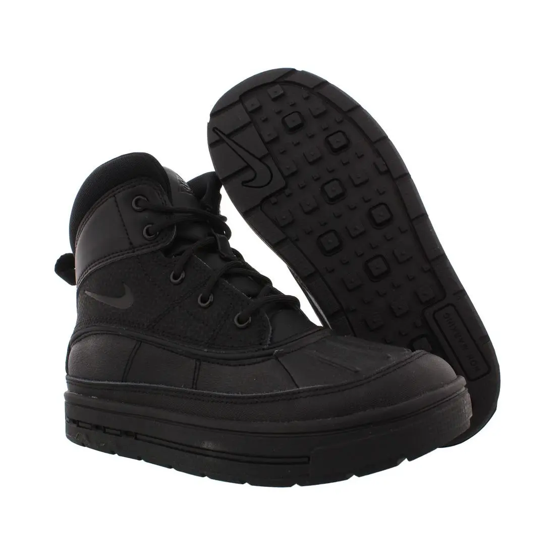 Nike Woodside 2 High PS Boys Shoes Size 11 Color: Black/black/black