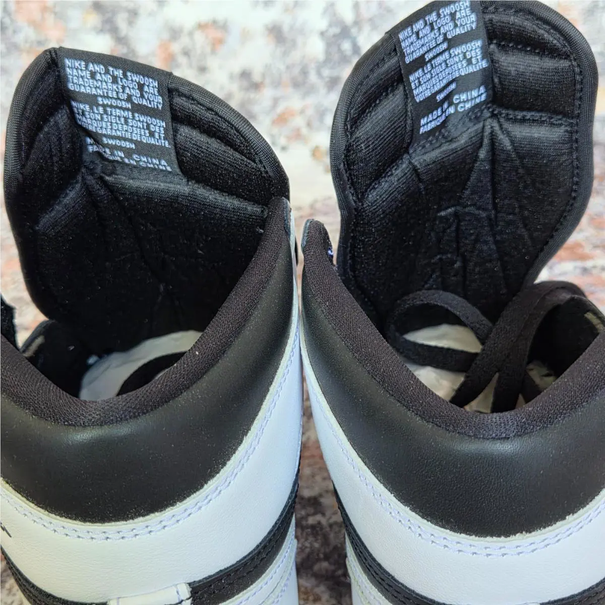 Nike shoes - Nike Air Jordan 1 - Air - Black White 8
