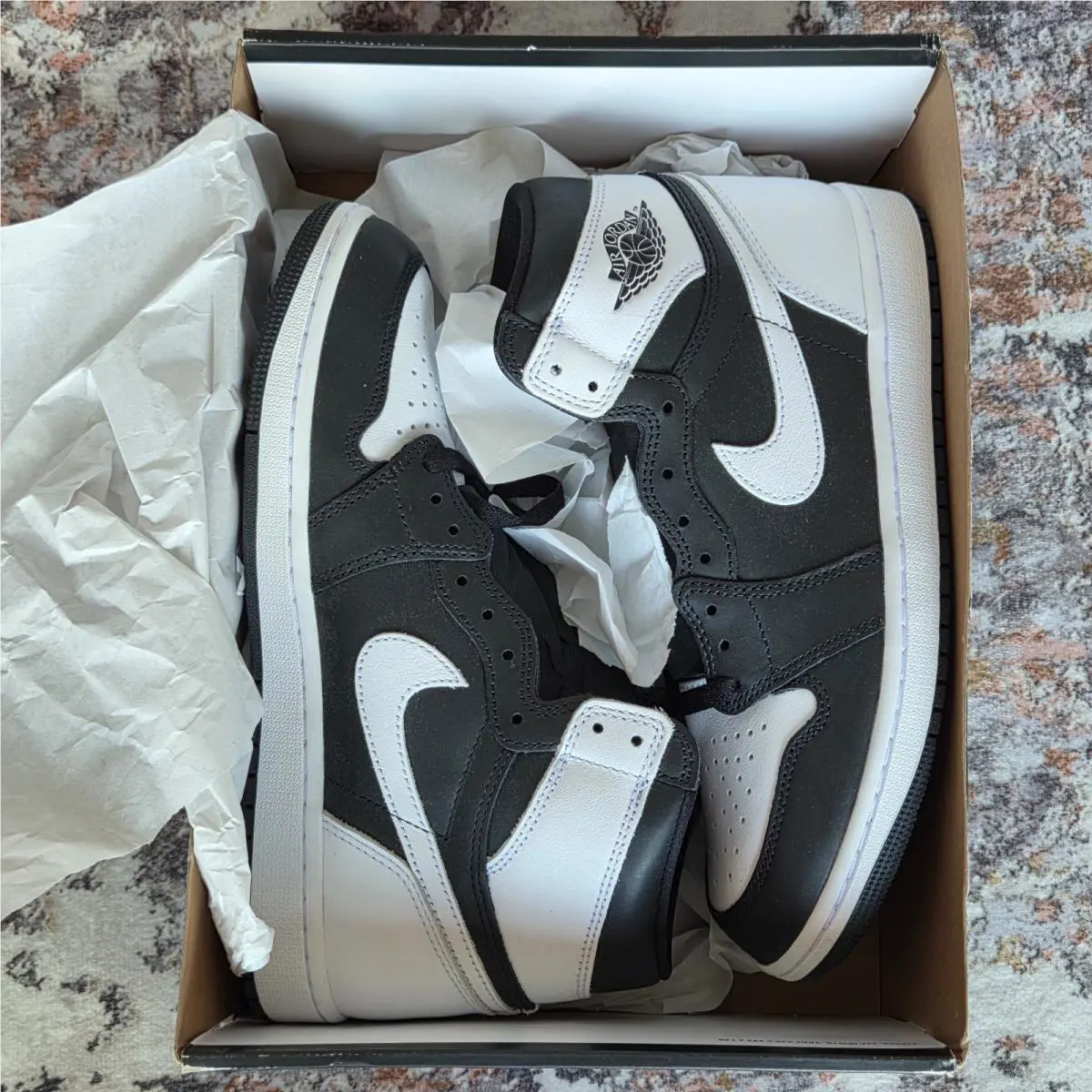 Nike shoes - Nike Air Jordan 1 - Air - Black White 17