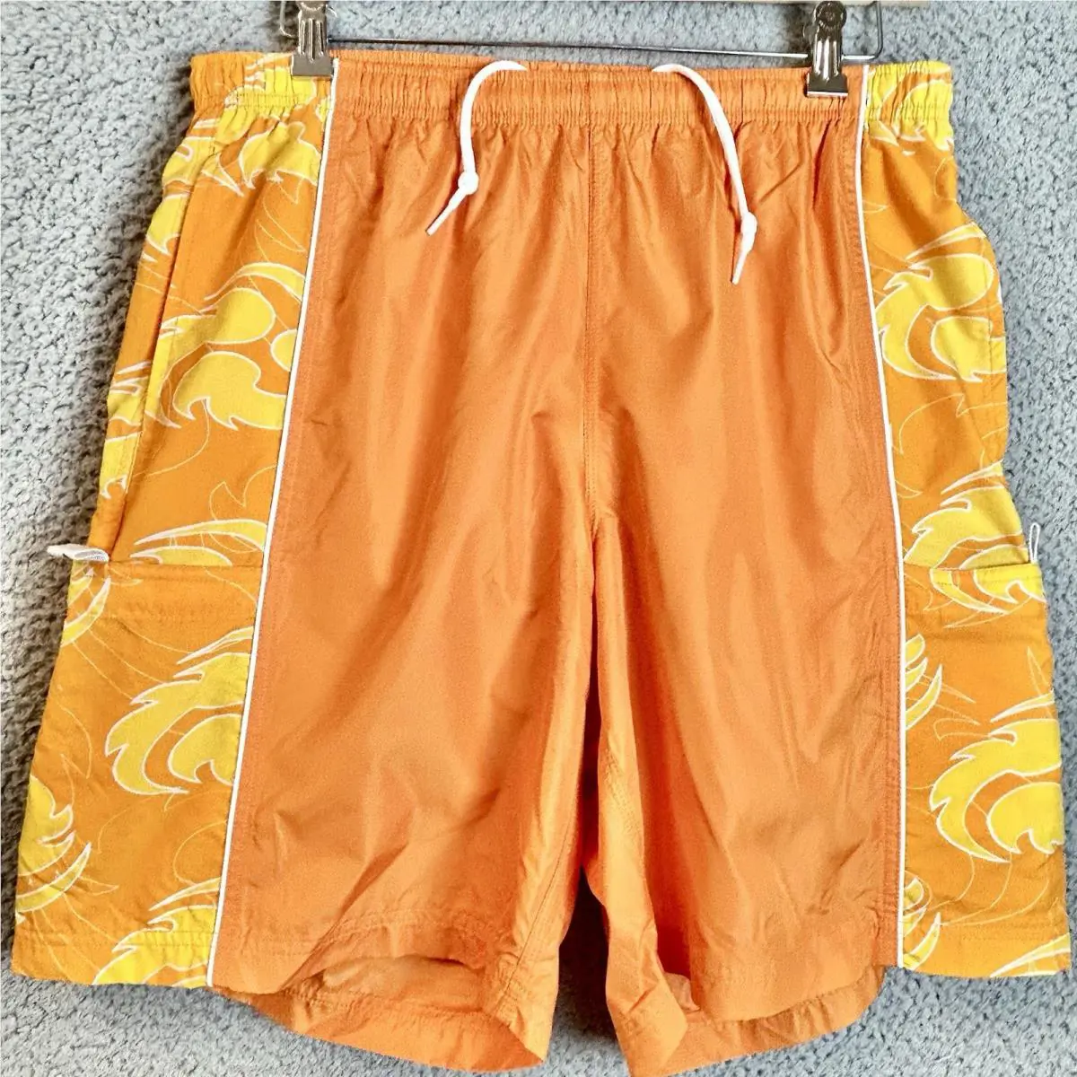 2001 Summer Team Nike Sample Cargo Y2K Swim Shorts Men’s Essentials Size Medium