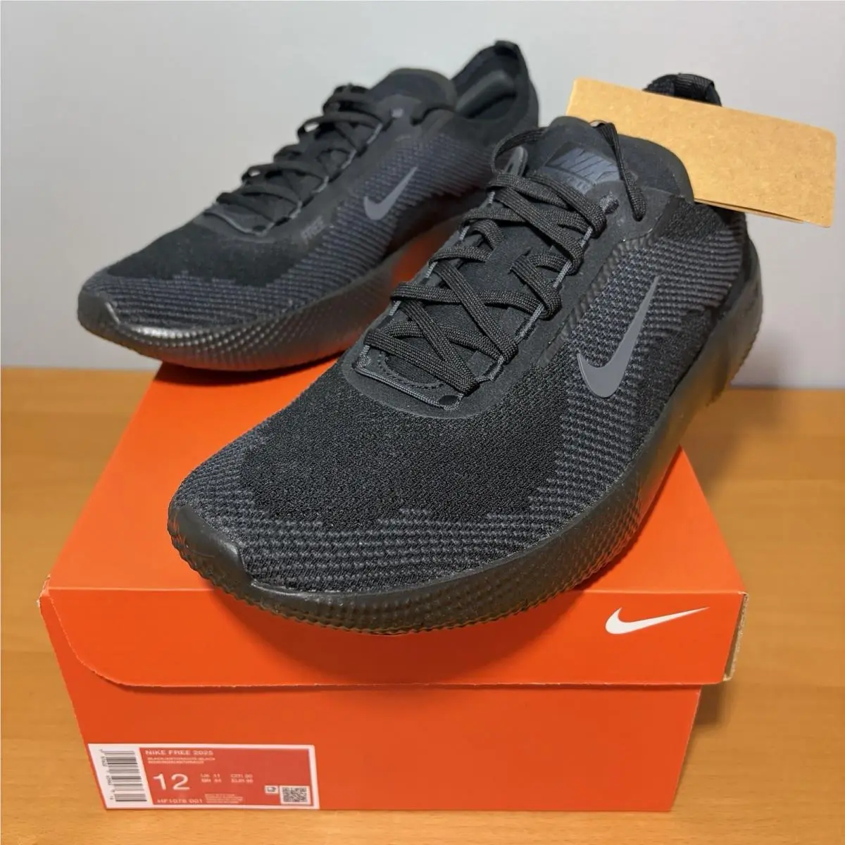 Nike Free 2025 Men’s 12 Black Anthracite Flyknit HF1078-001
