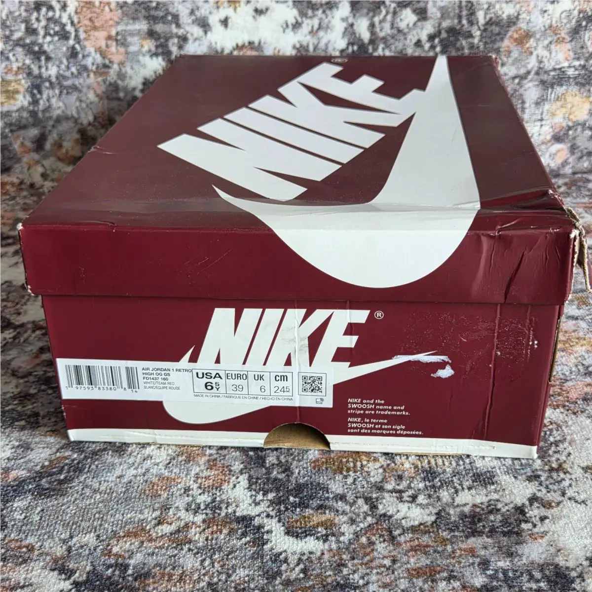 Nike shoes - Air Jordan 1 - Air - White / Team Red 13