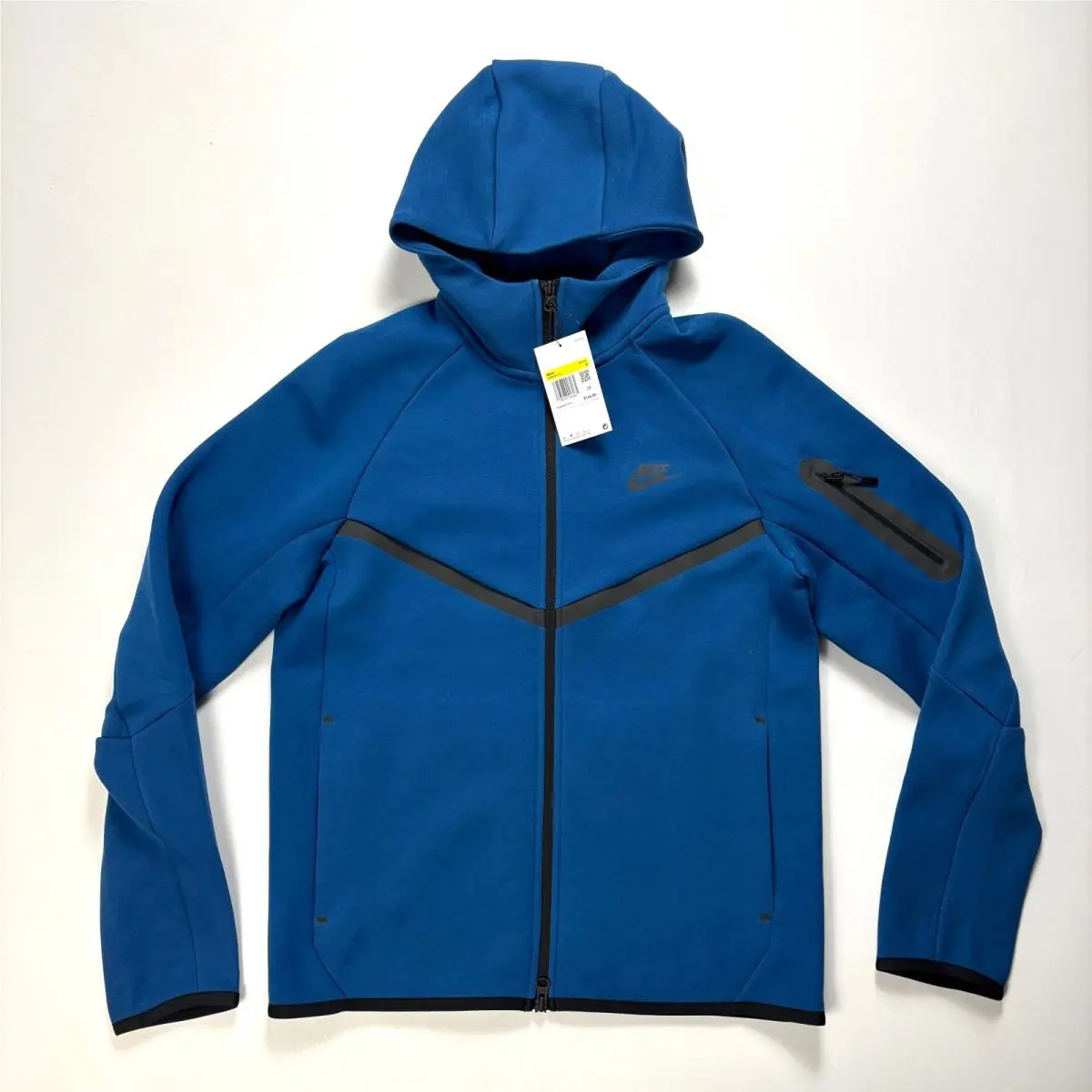 Nike Mens Tech Fleece Zip Up Hoodie Blue Sz S HV0949-476 Sweatshirt