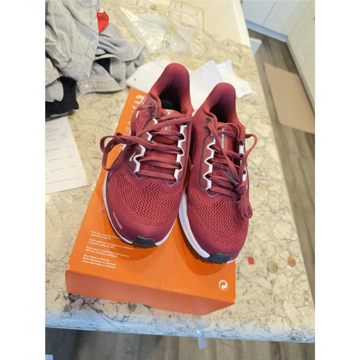 Nike’s Women’s Size 6 Pegasus Shoes Inbox Maroon Color