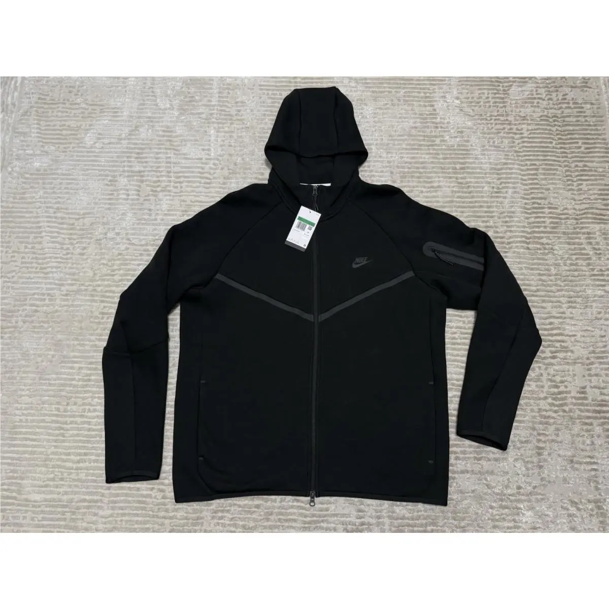 Nike Sportswear Tech Fleece Full Zip Hoodie Black 2026 - XL Tall