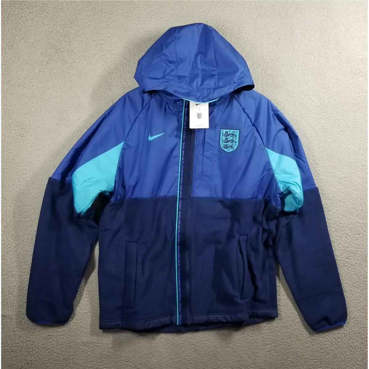 Nike Air England Soccer Team Awf Winterized Jacket Men Sz L Rare DH4889-480