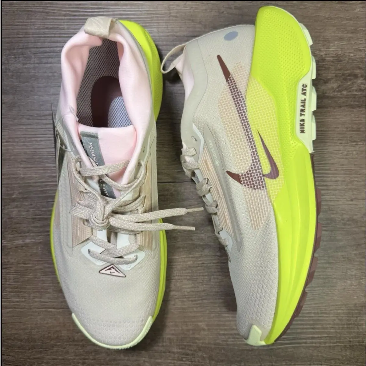 Nike Pegasus Trail 5 Gore-tex ‘sanddrift Cyber’ Women’s Size 11.5 FQ0912-101