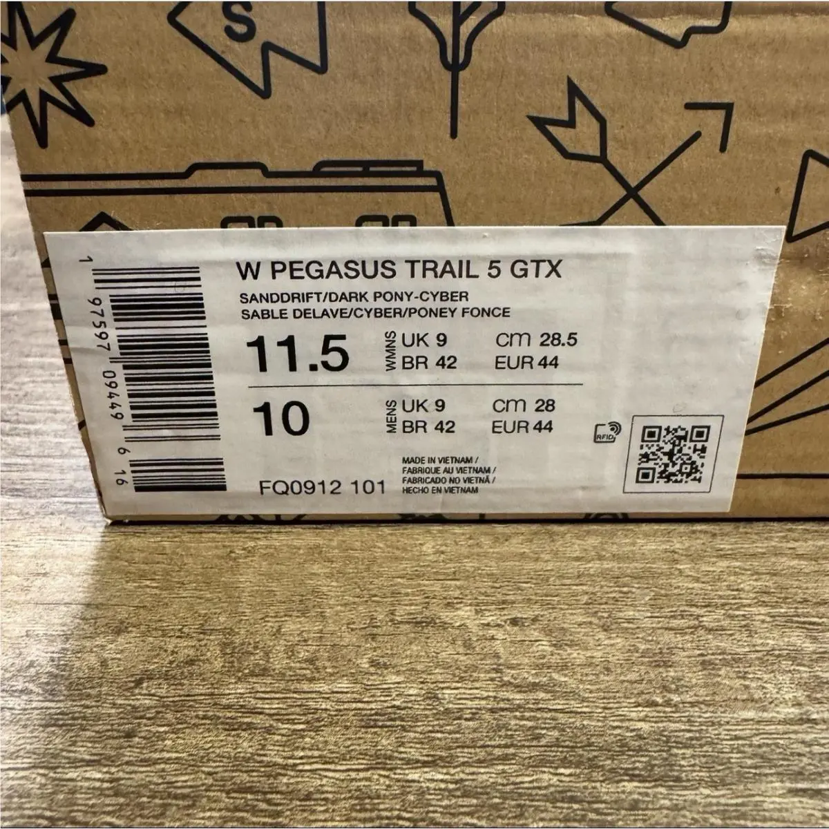 Nike shoes - Nike Pegasus Trail 5 - Pegasus Trail - FQ0912-101 - Ivory 0