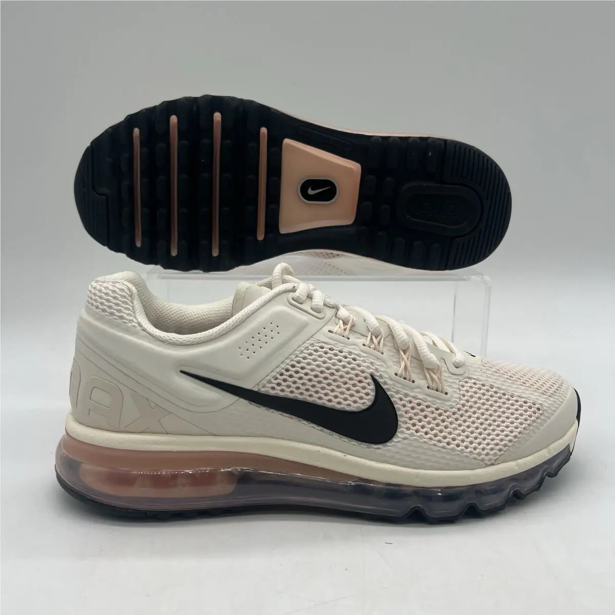 Mens Size 8 Nike Air Max 2013 Pale Ivory White Running Shoes HF3660 100