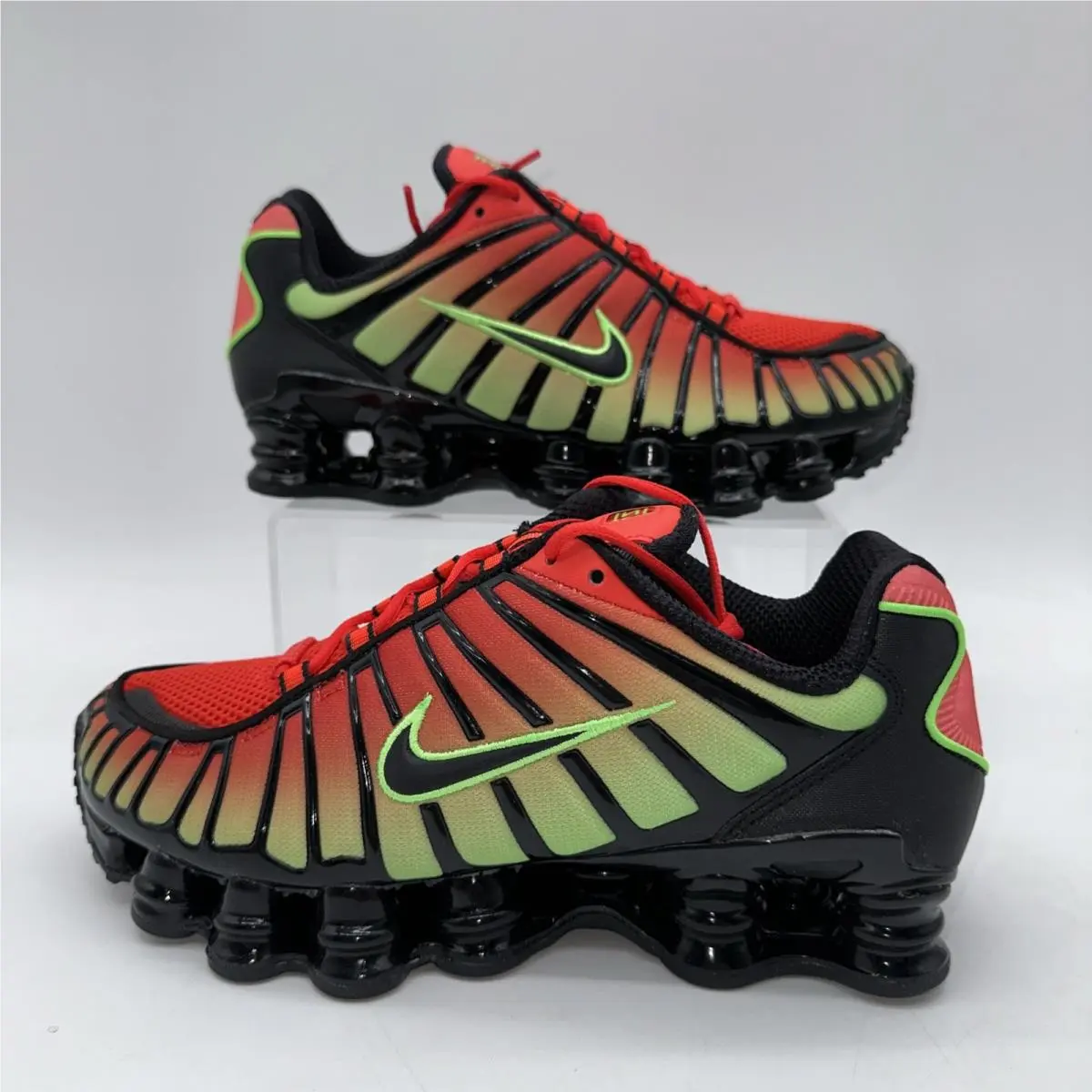 Nike Men`s Size 10.5 Shox TL AV3595 601 Black/green Running Sneaker Sports