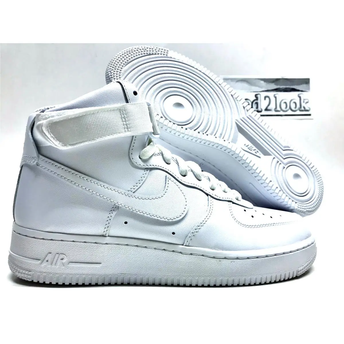 Nike Air Force 1 HI All White/white Size Women`s 10 Men Size 8.5 DD9624-100
